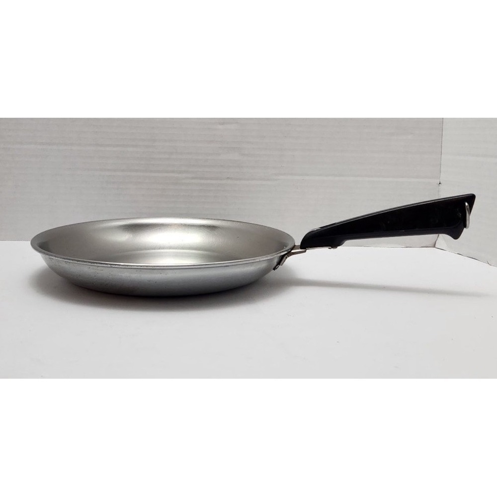 FARBERWARE FRYING PAN SKILLET 10" ALUMINUM CLAD STAINLESS STEEL - GOOD COND.
